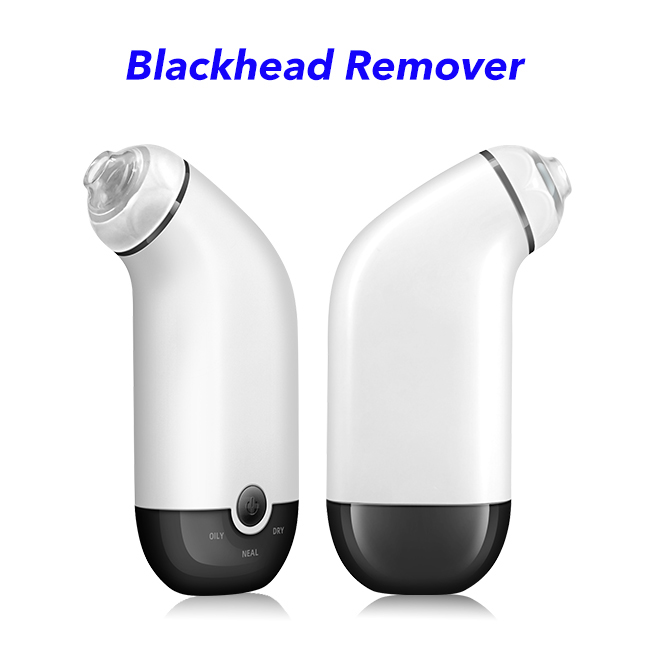 Mini Blackhead Extractor Strong Power Facial Pore Deep Cleanser Blackhead Vacuum removal(Black-white)